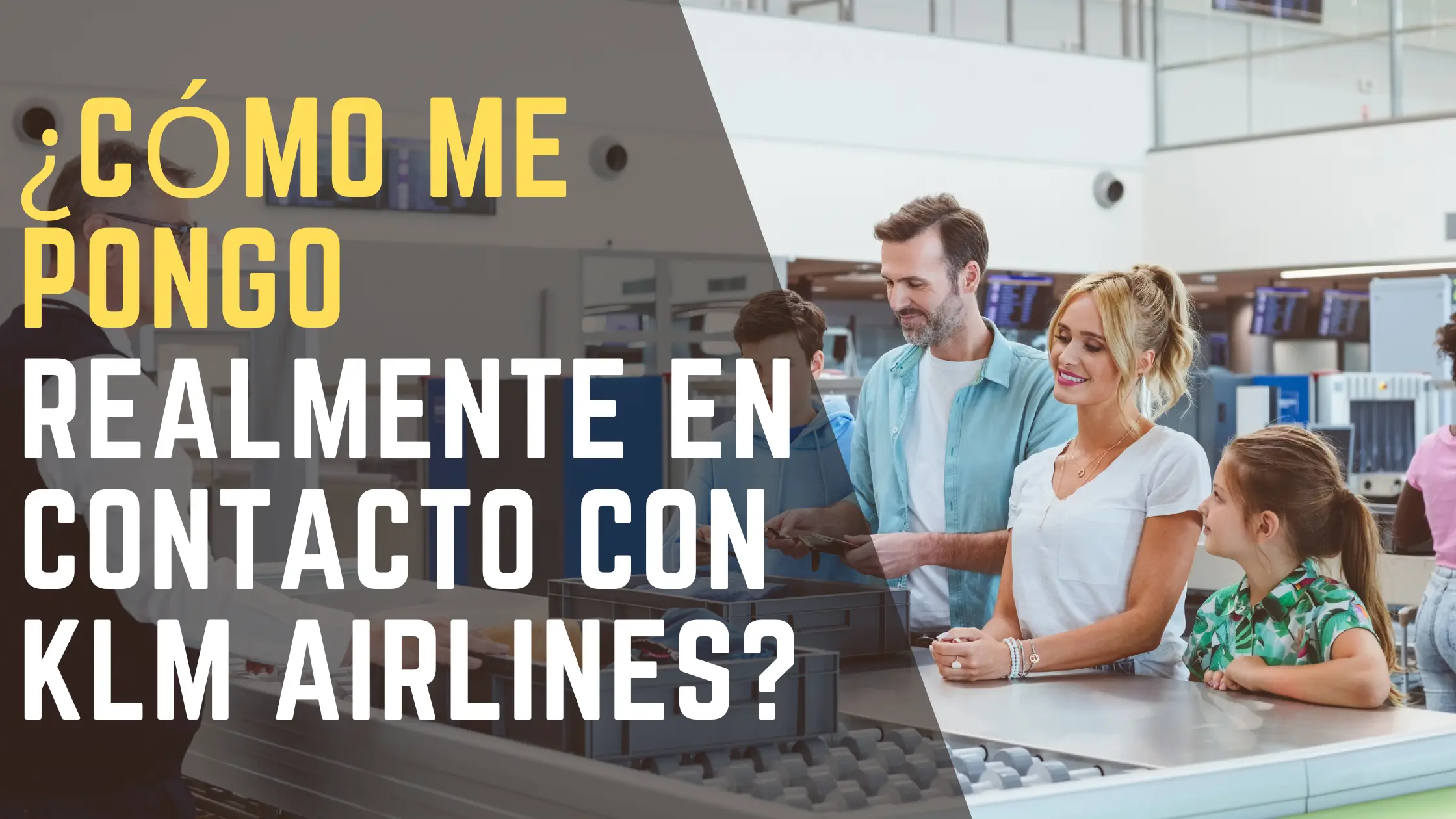 ¿Cómo me pongo realmente en contacto con KLM Airlines