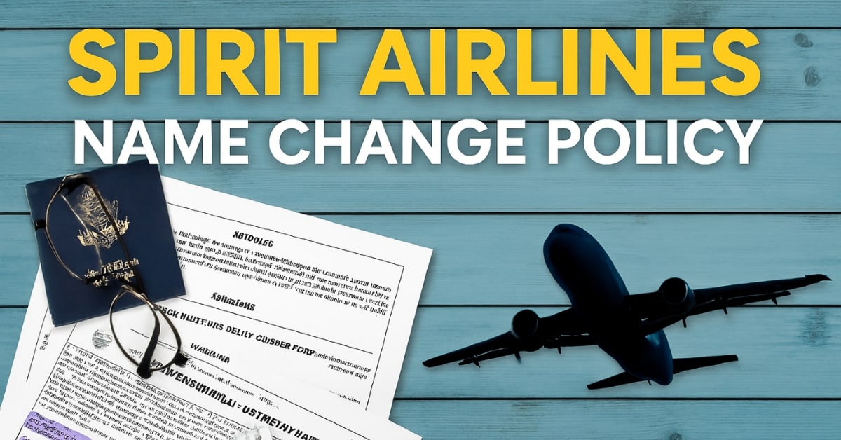 Spirit Airlines Name Change Policy